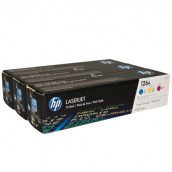 Картридж лазерный HP (CF341A) CLJ CP1025/M275/M175, №126A, оригинальный, КОМПЛЕКТ 3 цвета ресурс по 1000 страниц