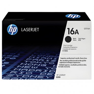 Картридж лазерный HP (Q7516A) LaserJet 5200, №16A, оригинальный, ресурс 12000 страниц