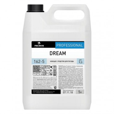 Средство для мытья посуды 5 л, PRO-BRITE DREAM, фруктовый аромат, нейтральное, концентрат, 162-5