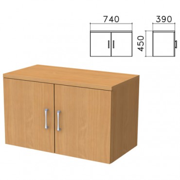 Шкаф-антресоль "Монолит", 740х390х450 мм, цвет бук бавария, АМ01.1