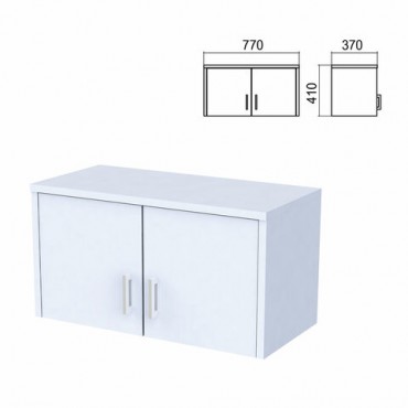 Шкаф-антресоль "Арго", 770х370х410 мм, серый (КОМПЛЕКТ)